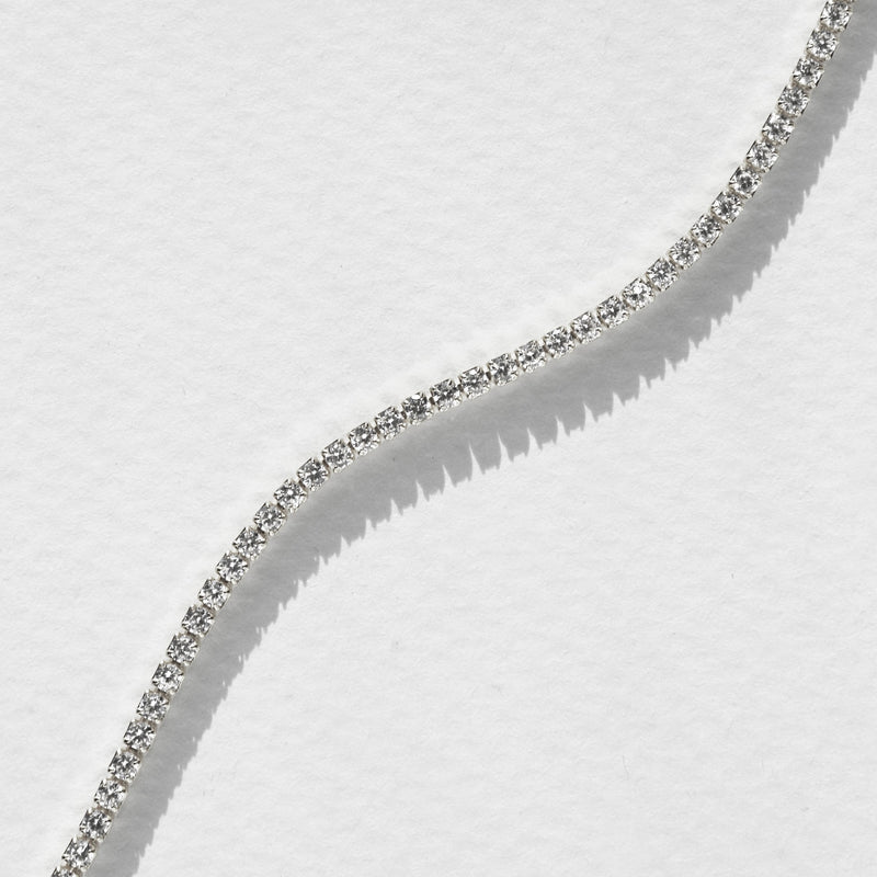 Aspen Tennis Necklace - Silver