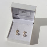 Eros Pear & Pearl Earrings - Gold