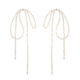 Luella Pearl Bow Earrings - Gold