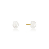 Mara Keshi Pearl Studs - Gold