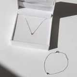 The Mini Heart Duo Set - Silver