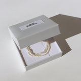 Sandrine Three Strand Pearl Bracelet - Gold