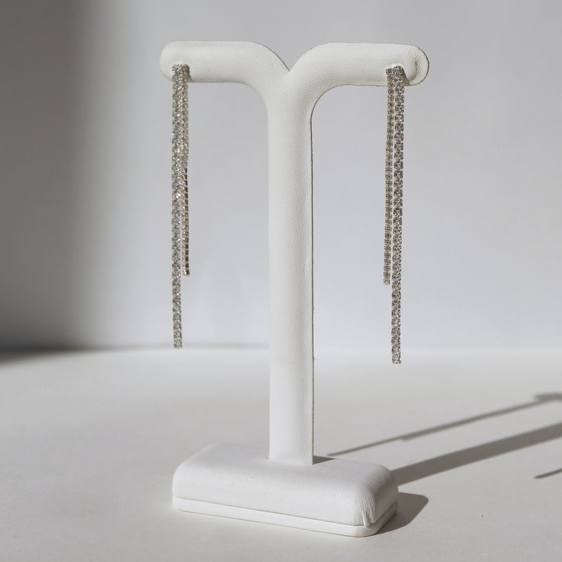 Sloane Drop Earrings - Silver