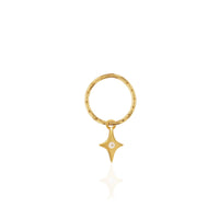 Starburst Mini Hoop - Single - Gold