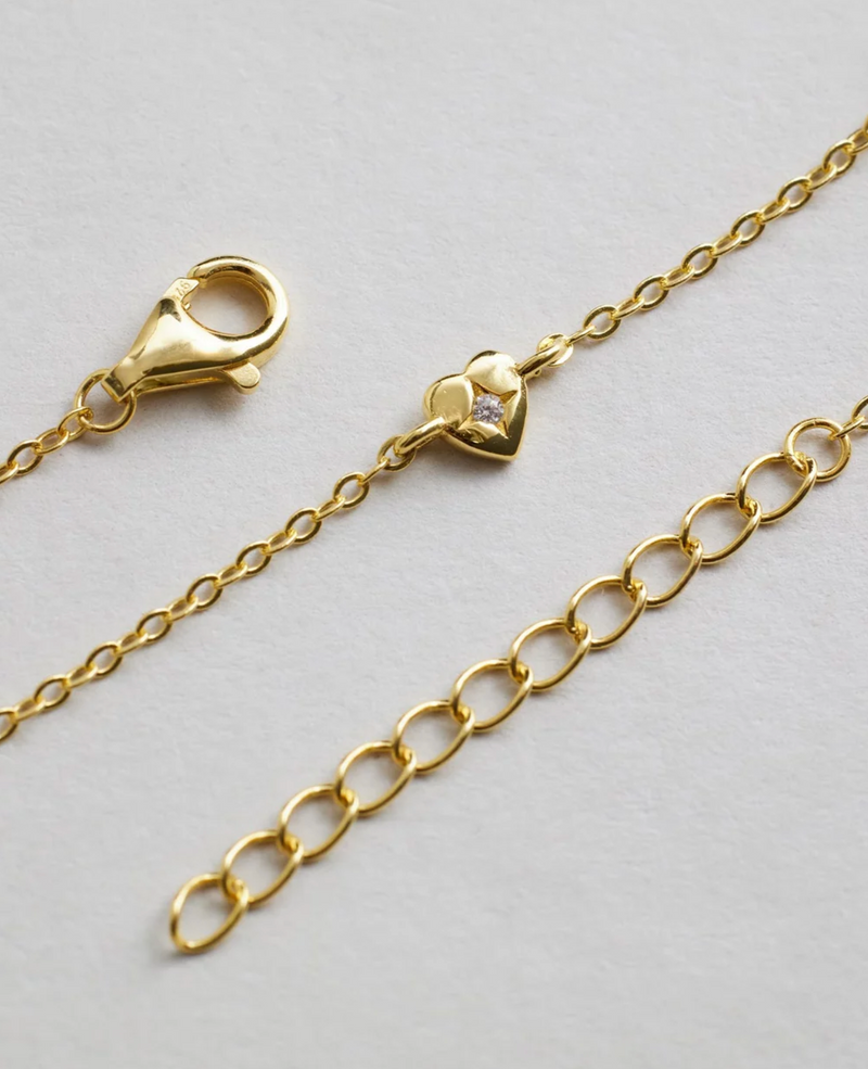 Mini Heart Bracelet - Gold