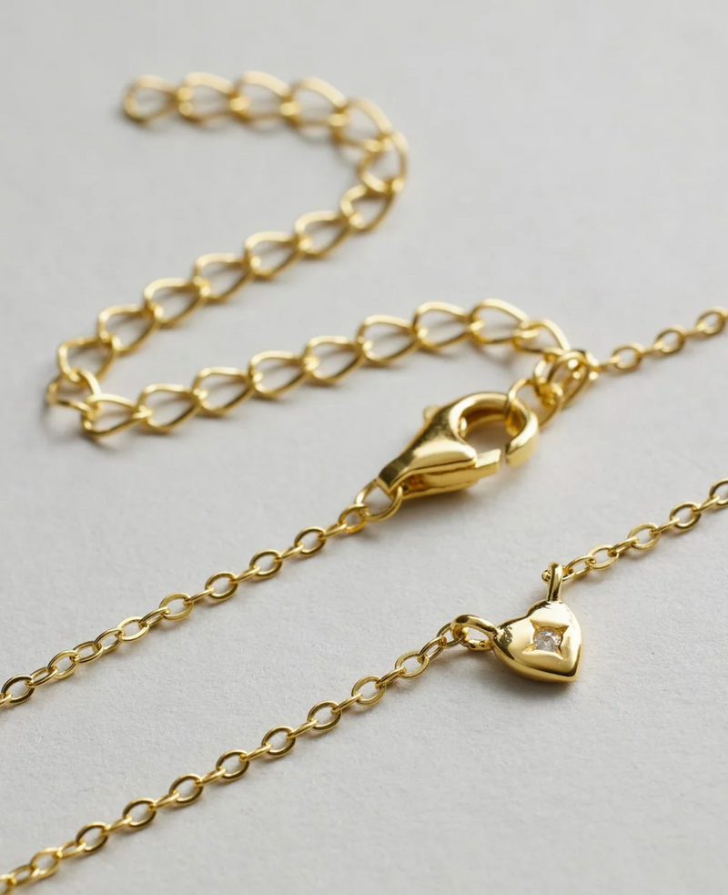 Mini Heart Necklace - Gold