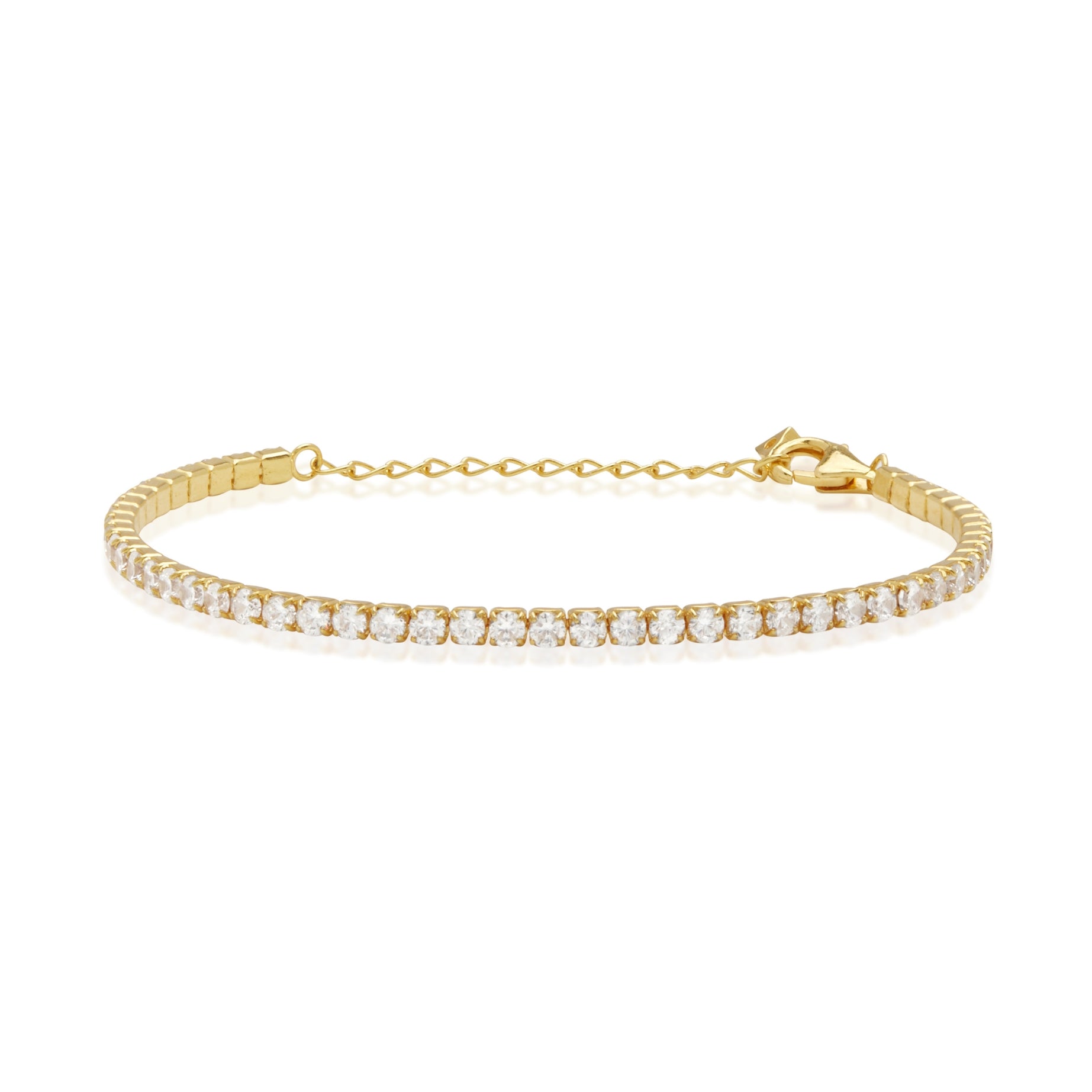 Aspen Tennis Bracelet - Gold | Saint Valentine Jewellery | Shop ...